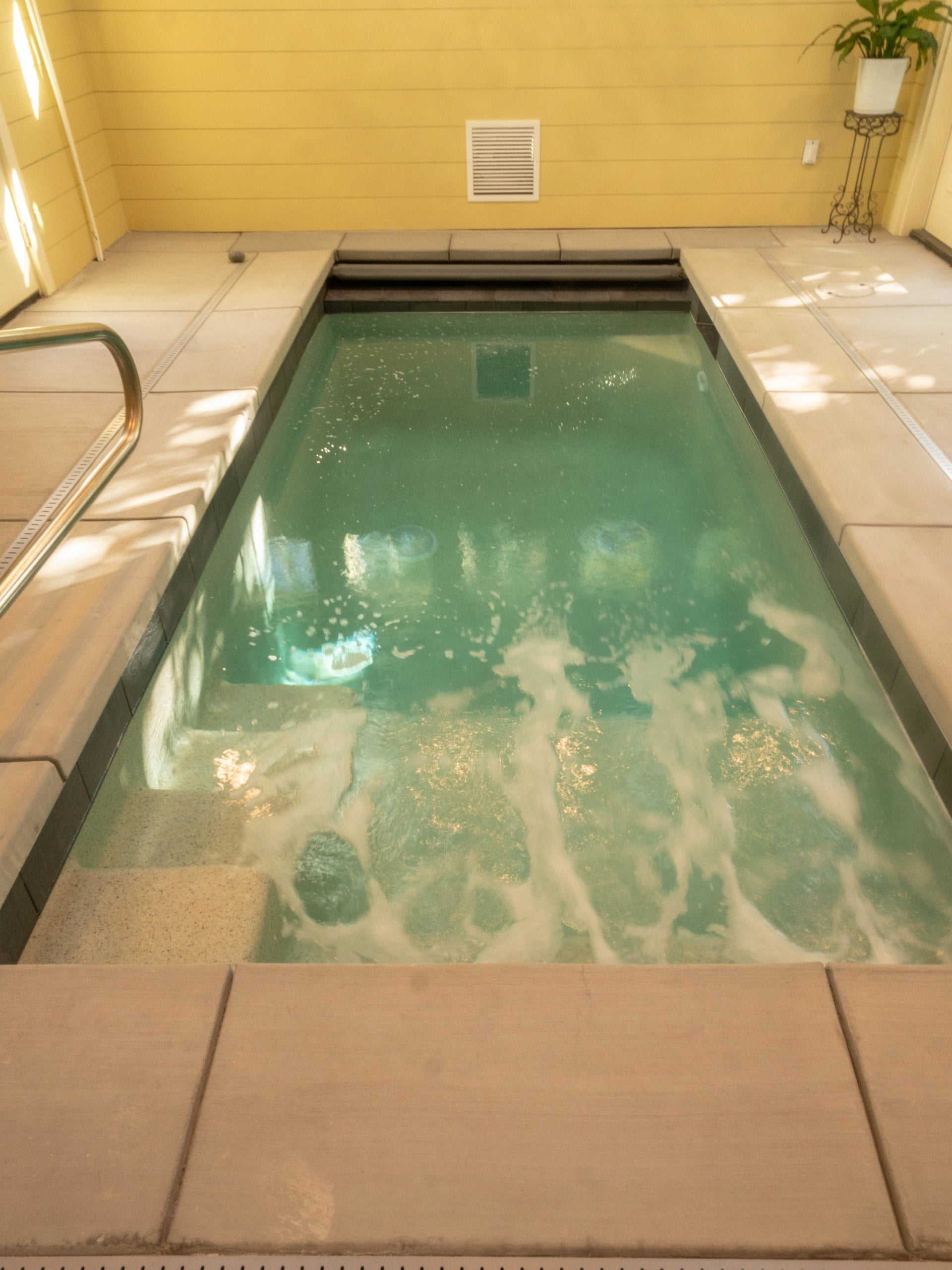 Small inground pool.
