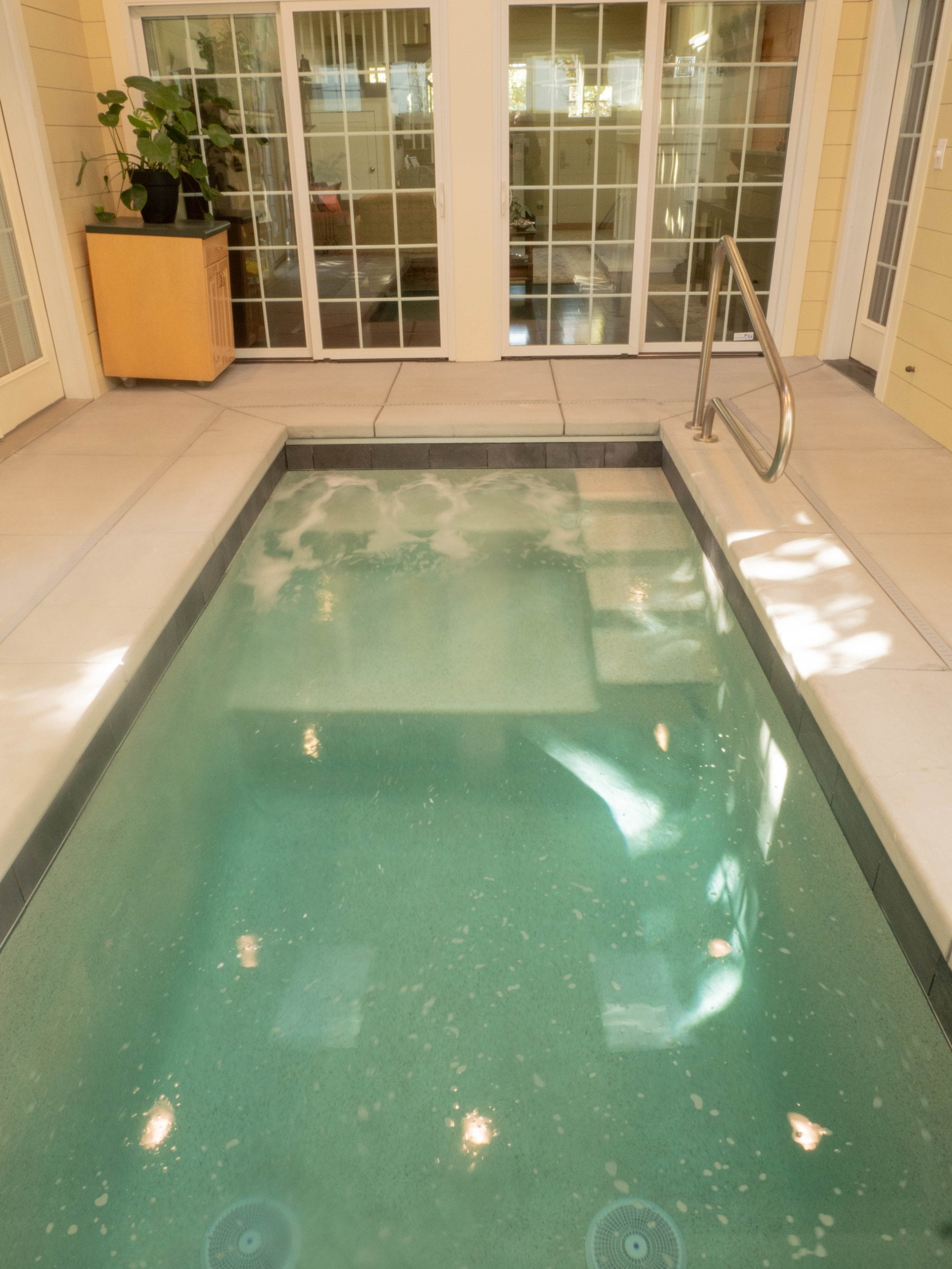 Small inground pool.