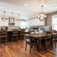 Kitchens Dining Rooms Open floor plans Hard wood flooring Contemporary accents traitional Cottage Kitchen | Renovation Design Group
