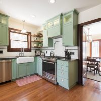 Kitchen, Colorful Cabinets, Updated, Stainless, Tudor | Renovation Design Group
