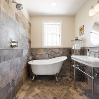 Master Bathroom, Master Bedroom, Vintage Tub, Free Standing Bathtup, Tudor Restorations, Industrial accents | Renovation Design Group