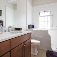 After, Interior, main bathroom, walk in tub, contemporary, Bungalow | Renovation Design Group