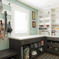 Double functioning mudroom and pantry