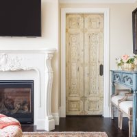 After, Living Room, Family Room, Old Doors, restored doors, Condos | Renovation Design Group