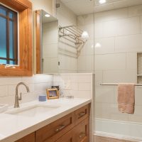after Interior Basement Bathroom Contemporary Design Bungalow | Renovation Design Group
