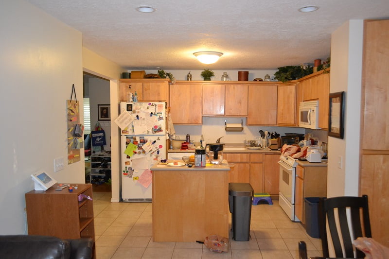 Before, kitchen, Before Great Room, Before Open floor plan remodel | Renovation Design Group