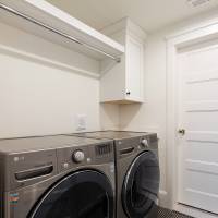 Basement laundry room