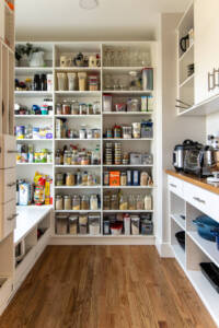 Bungalows, Walk-in pantry, small appliance storage ideas