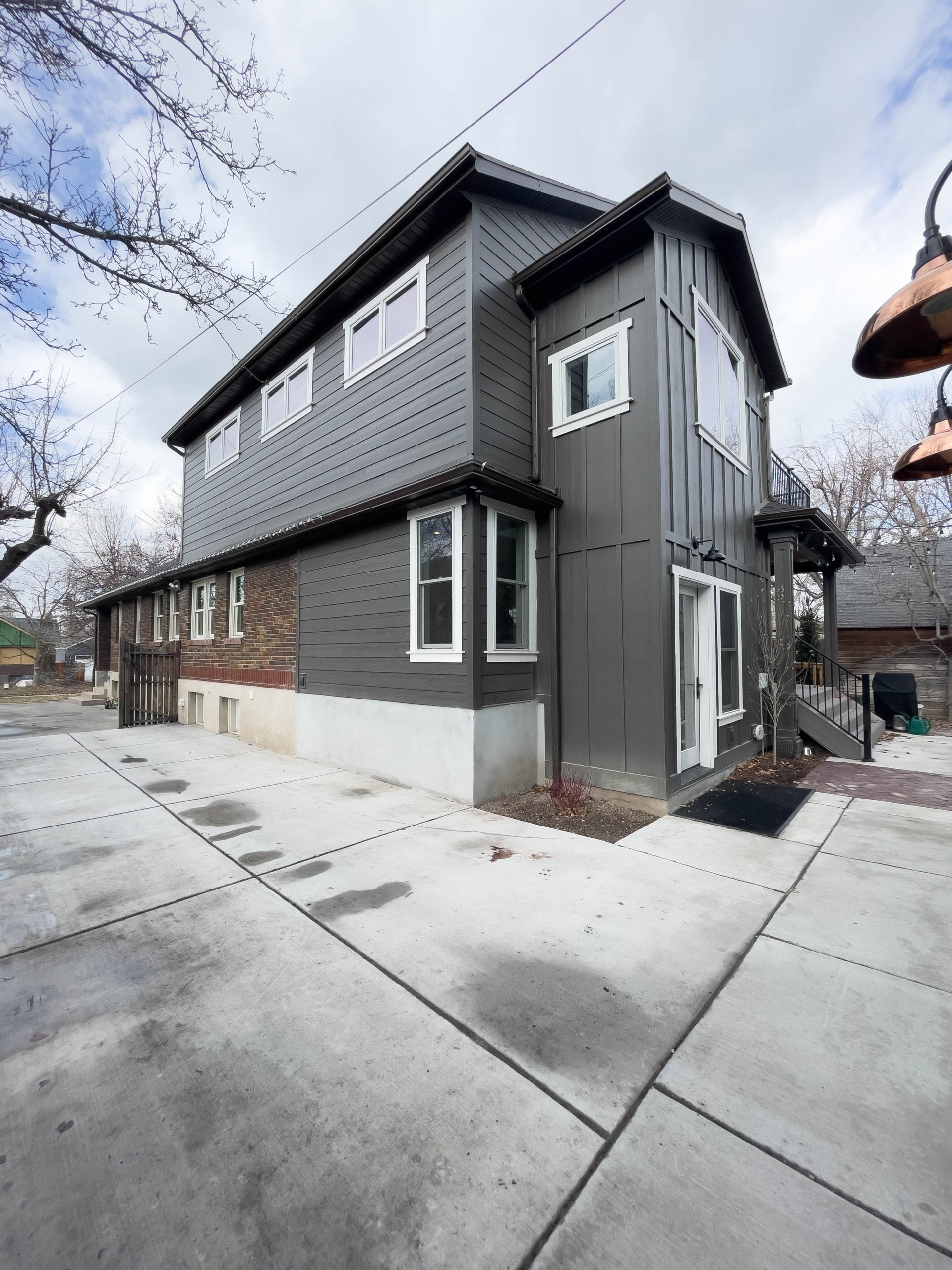 Exterior addition on home