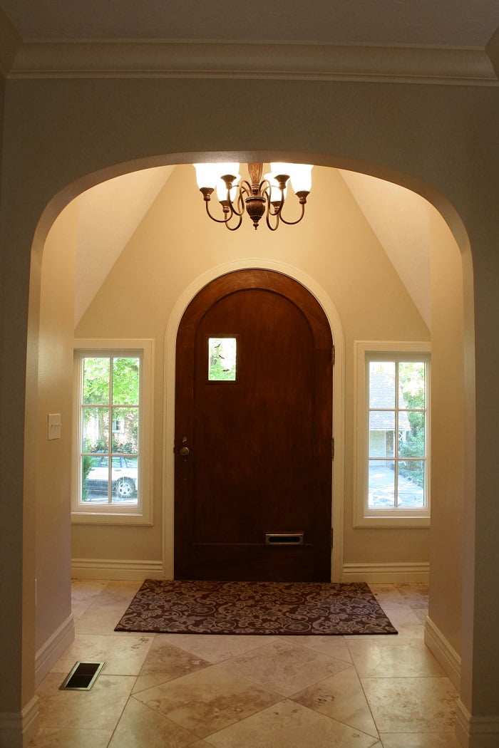Tudor Home Entry Way from the Interior | Renovation Design Group