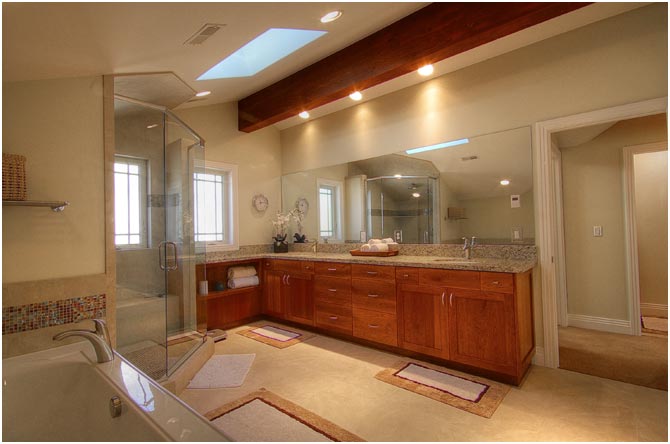 Upscale Contemporary Bathroom | Renovation Design Group