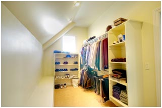 1800 East Cape Interior Master Suite Closet by Renovation Design Group