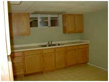 Small Kitchen Before Remodel in Basement | Renovation Design Group