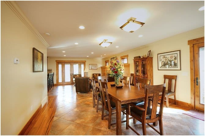 dining table in great room | Renovation Design Group