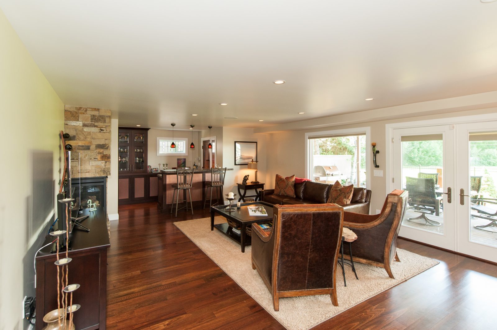 Cottonwood Club Split Level Interior Basement Remodel by Renovation Design Group