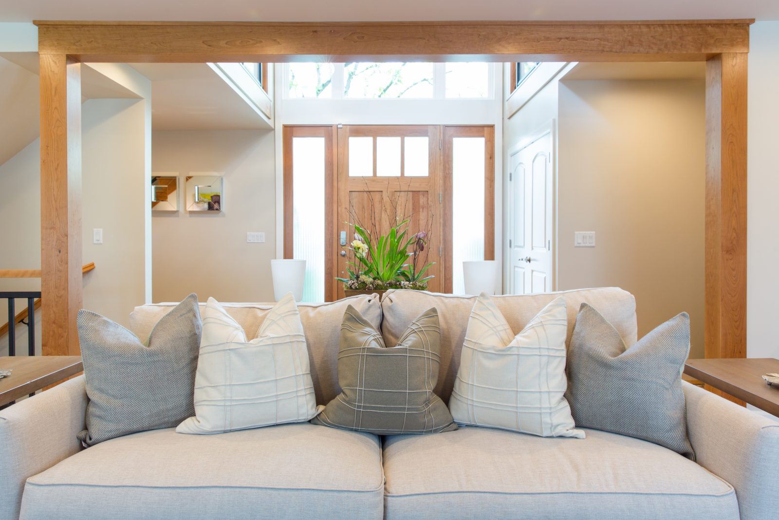 Briarcreek Contemporary, Interior Main Front Entry Remodel by Renovation Design