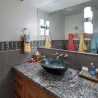 Briarcreek Contemporary, Interior Pool Bathroom Remodel by Renovation Design