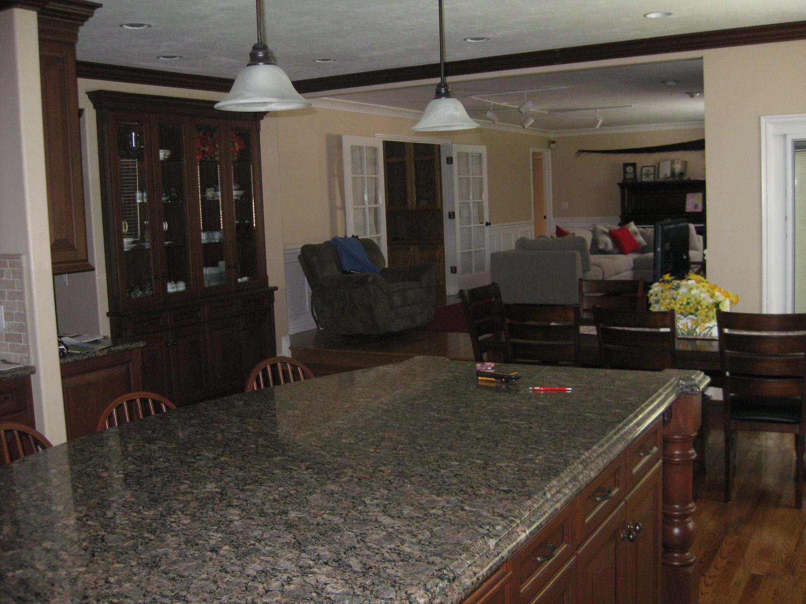 Before Picture Briarcreek Contemporary, Interior Main Great Room Remodel by Renovation Design