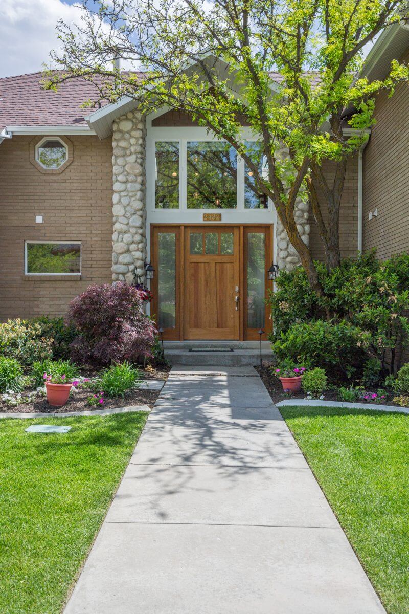 Briarcreek Contemporary, Front Exterior Remodel by Renovation Design