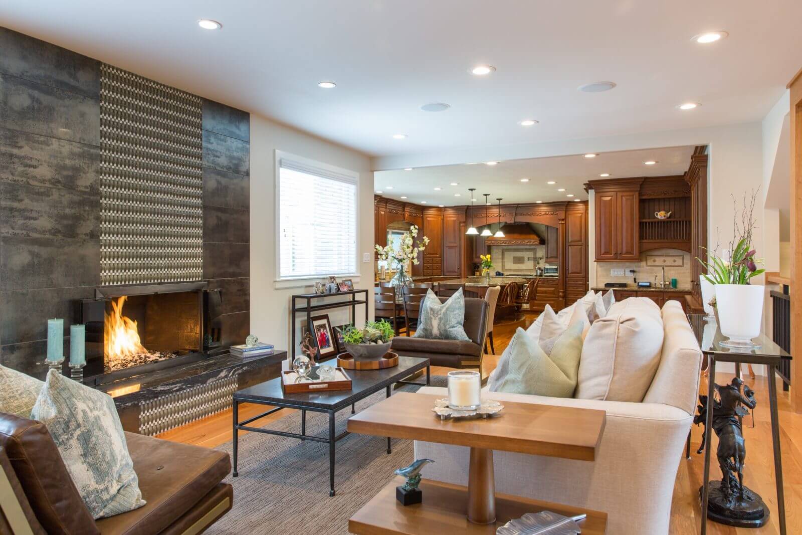 Briarcreek Contemporary, Interior Living Room Remodel by Renovation Design