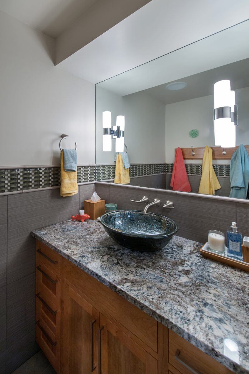 Briarcreek Contemporary, Interior Pool Bathroom Remodel by Renovation Design