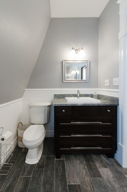 Victorian Home Bathrooms Brick Walls | Renovation Design Group