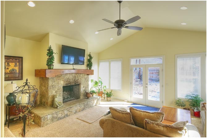 Traditional Family room in East Cape Home | Renovation Design Group