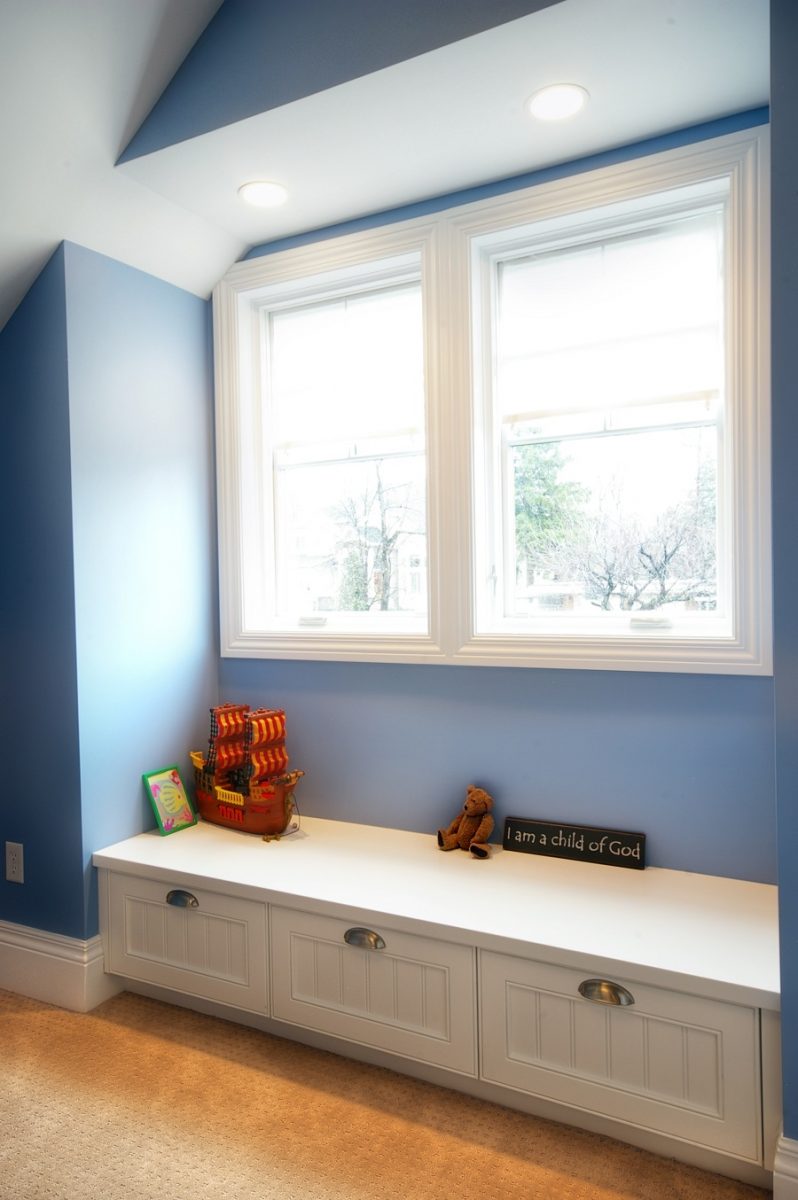 Boys Room Window Seat Attic | Renovation Design Group