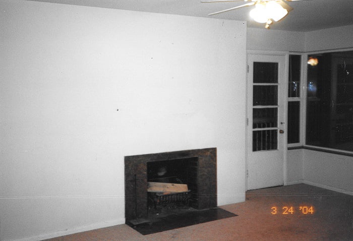 Before Living Room Fireplace Duplex Living Room | Renovation Design Group