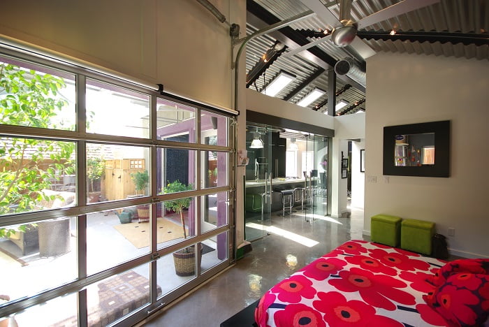Bungalow Home with Industrial Design Master Bedroom garage Design | Renovation Design Group