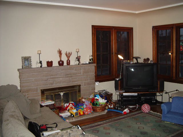 Before Family Room Tudor | Renovation Design Group