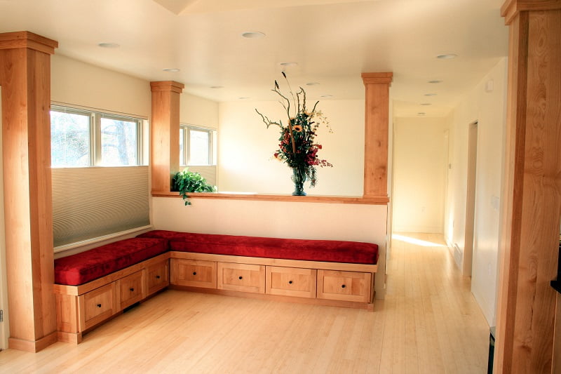Storage bench Seating Entrance | Renovation Design Group
