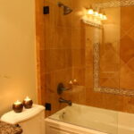 Tiled Shower wall Cottage Bathrrom Bathroom Shower Tiled Cottage Home | Renovation Design Group