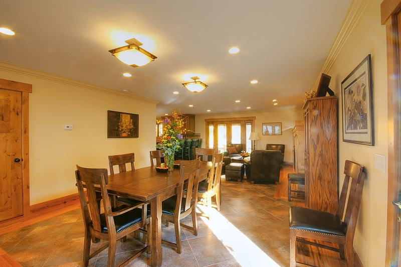 dining table in great room | Renovation Design Group