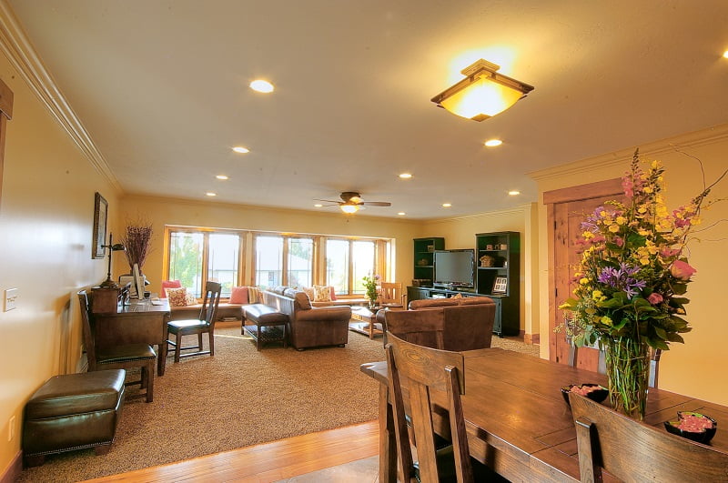 dining table in great room | Renovation Design Group