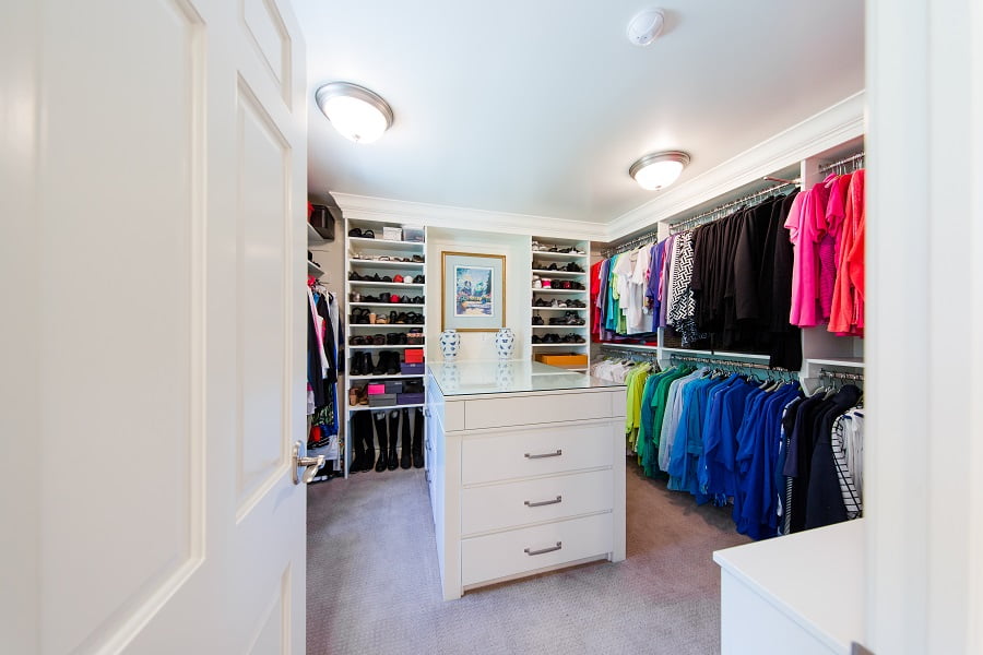 master suite large Master closet | Renovation Design Group