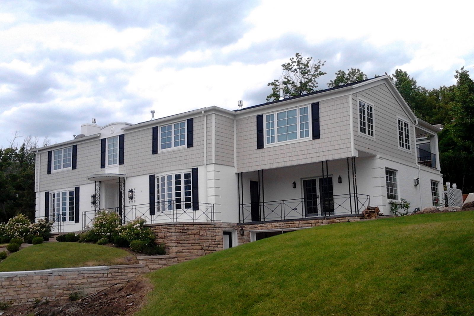 Before two story Traditrional Home Remodel Exterior | Renovation Design Group