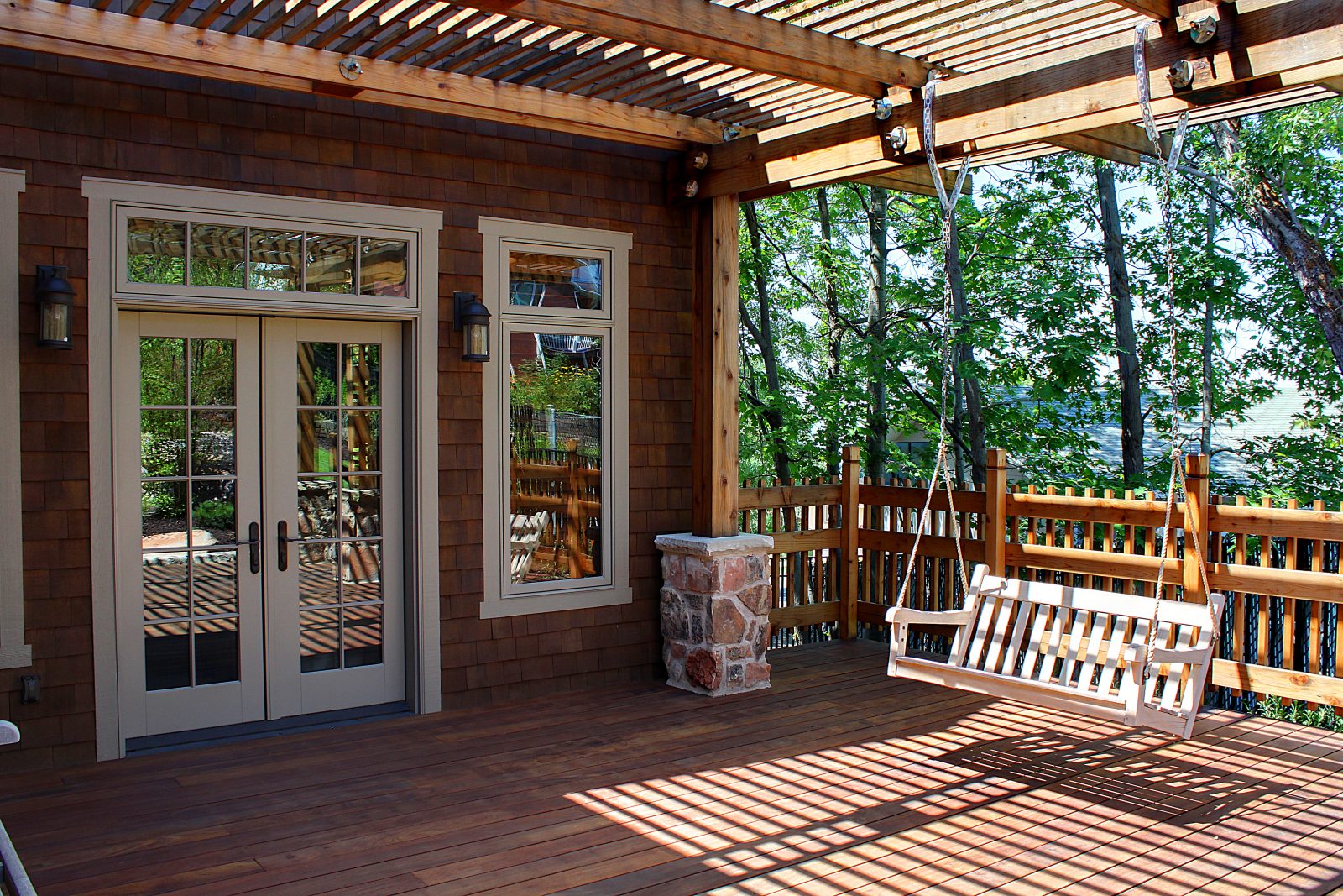 After_Exterior-Renovation_Rear-Porch_2nd-Story-Adition | Renovation Design Group