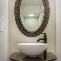 After_Interior Renovations_Powder Room_Small Bathroom Ideas | Renovation Design Group