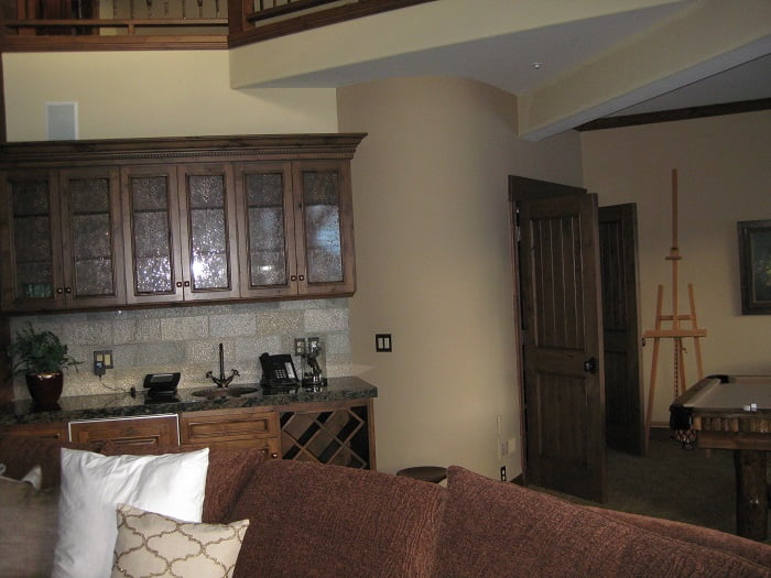 Before Mountain Retreat Great Room | Renovation Design Group