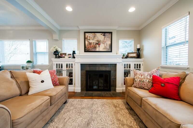 modern traditional family room | Renovation Design Group
