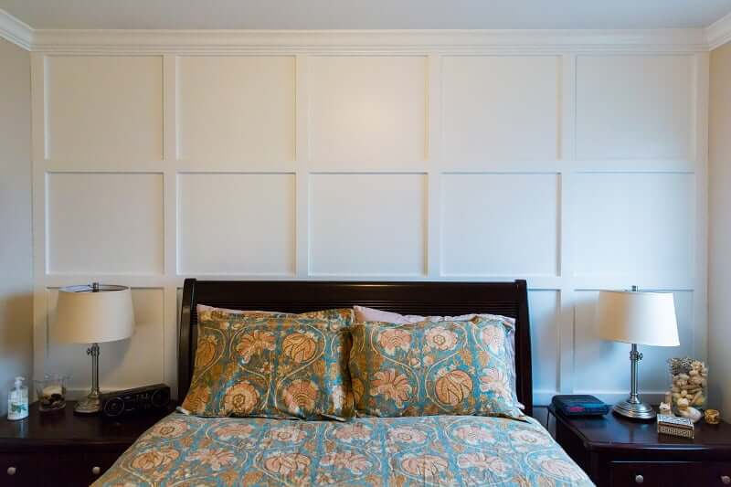 Master bedroom remodel wall paneling | Renovation Design Group