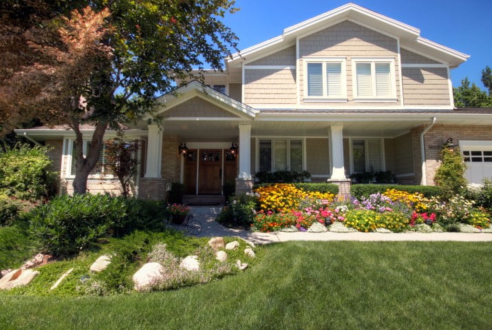 After_Exterior Remodel_Curb Appeal_Front Porch_Garage_1980s | Renovation Design Group