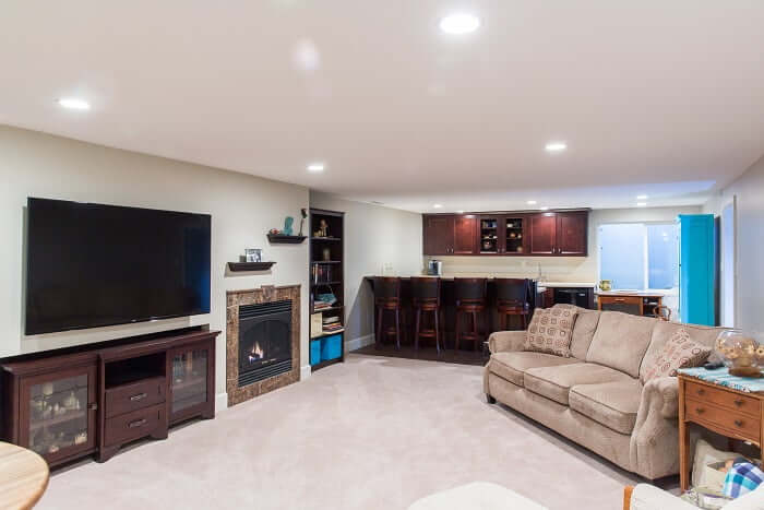 After_Interior_Basement Bar_Family Room | Renovation Design Group