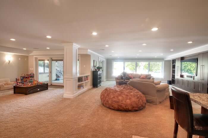 After Whole House Renovation Basement Remodel Natural Light Open Space | Renovation Design Group