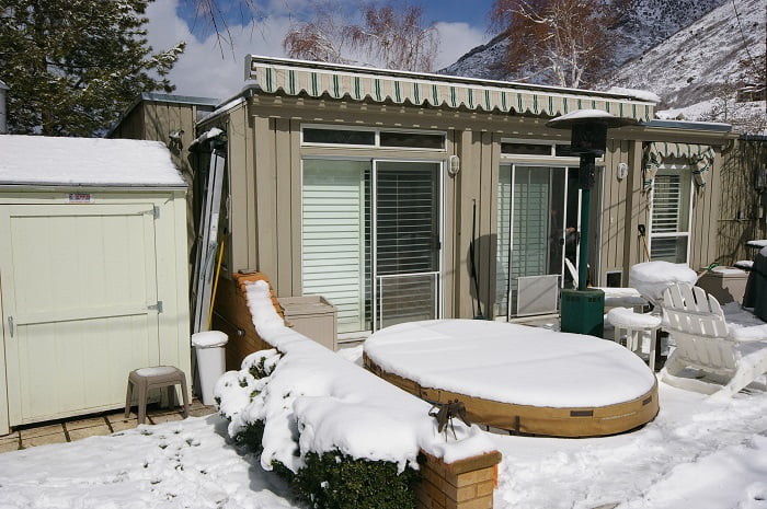 Before Exterior Back Porch Renovation Remodeled 1970 Home| Renovation Design Group