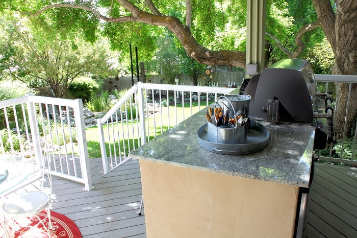 After_Exterior Renovation_Custom Grill_Covered Porch Designs | Renovation Design Group