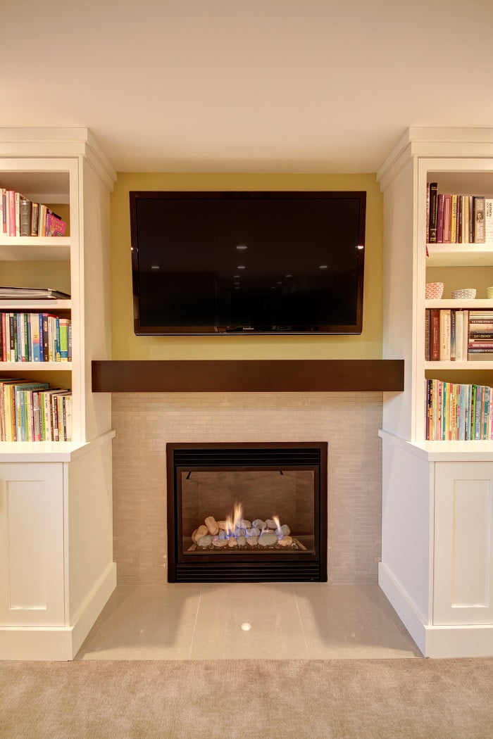 After_Interior Renovation_Fireplace_Basement Renovation | Renovation Design Group