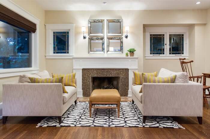 After_Interiors_Living Room_Craftsman Bungalow | Renovation Design Group