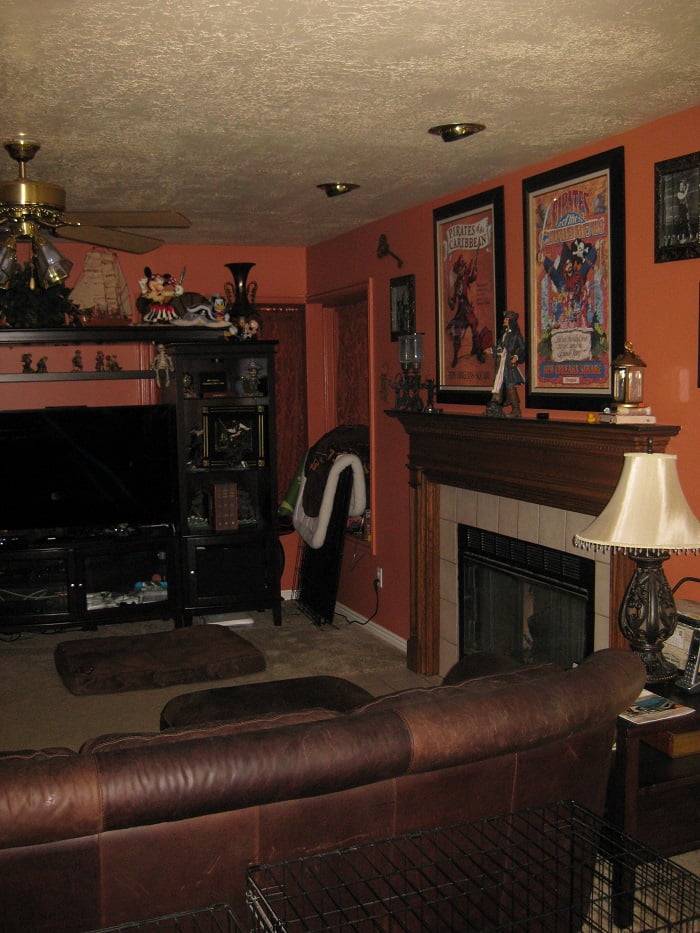 Before_Interior Renovation_Family Room_1990's Home Update | Renovation Design Group